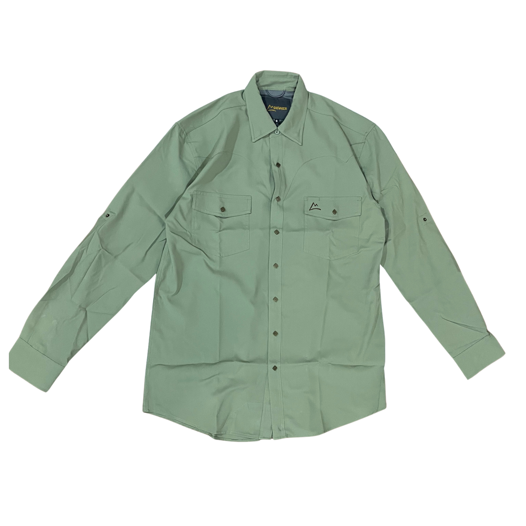 CAMISA CABALLERO DENVER FISHING LISA VERDE OLIVO
