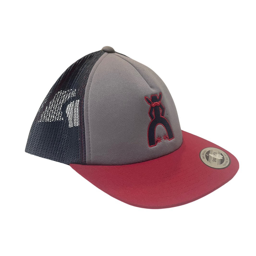 GORRA GREY RED HOOEY