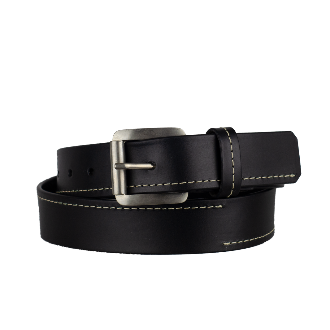 CINTURON CABALLERO MESSICANO PIEL NEGRO