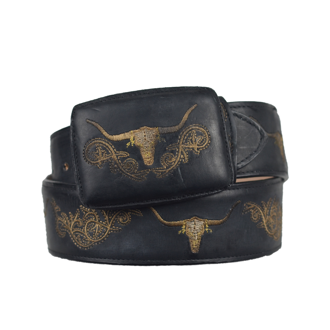 CINTURON CABALLERO RANGERS NEGRO