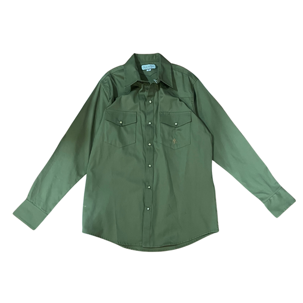 CAMISA CABALLERO OLD WEST VERDE MILITAR