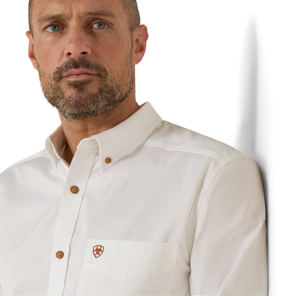 CAMISA CABALLERO ARIAT BLANCA