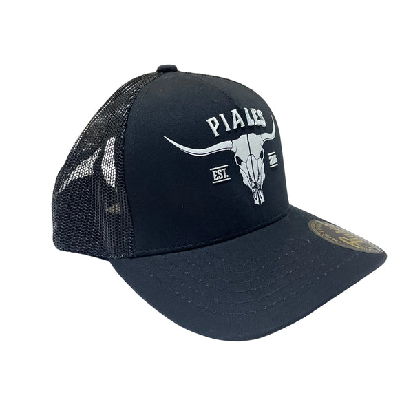 GORRA PIALES LONG HORN NEGRO