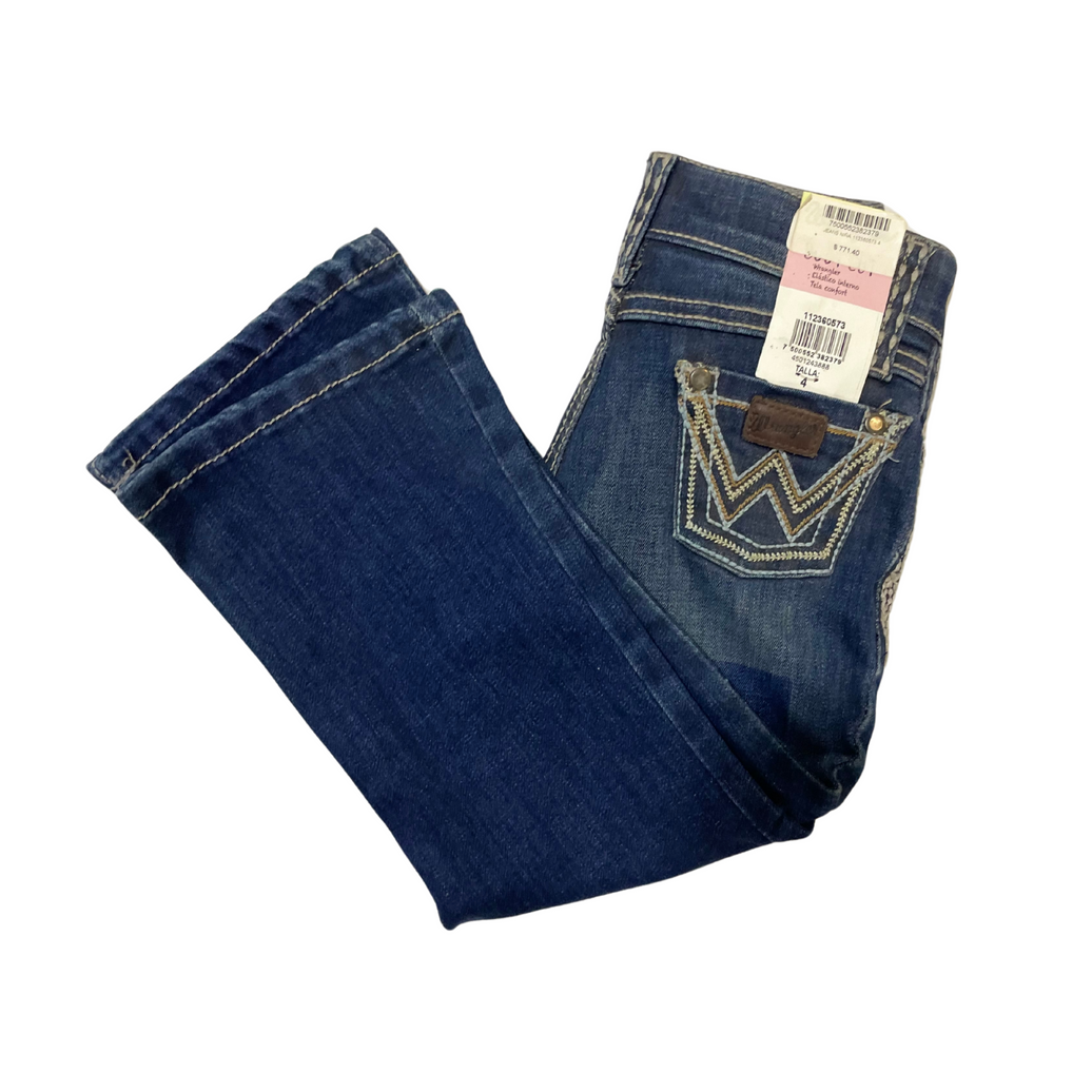 JEANS NIÑA WRANGLER AZUL MARINO