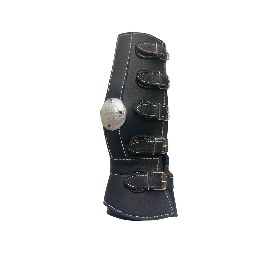 JUEGO CANILLERAS PATAS Y MANOS NEGRO