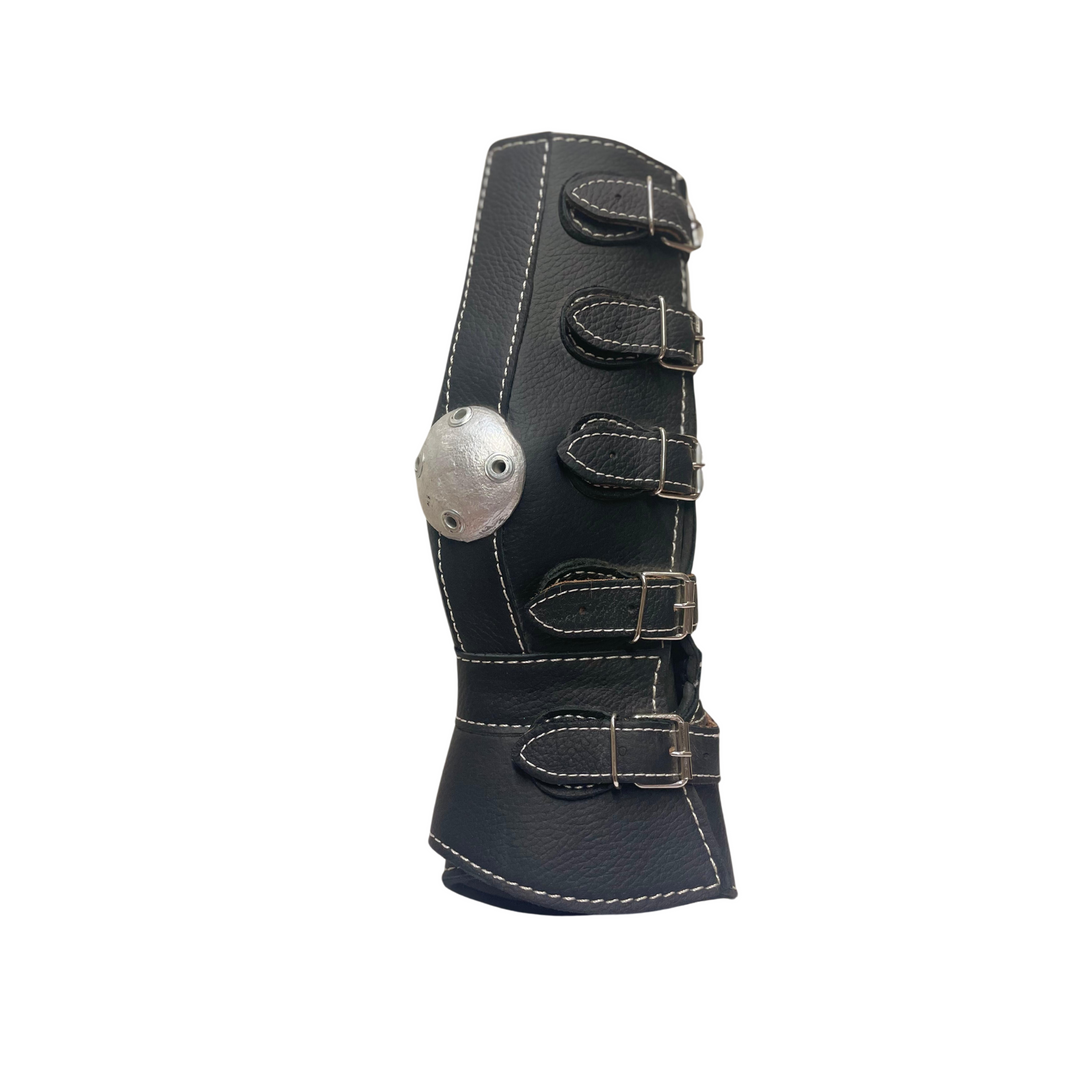 JUEGO CANILLERAS PATAS Y MANOS NEGRO