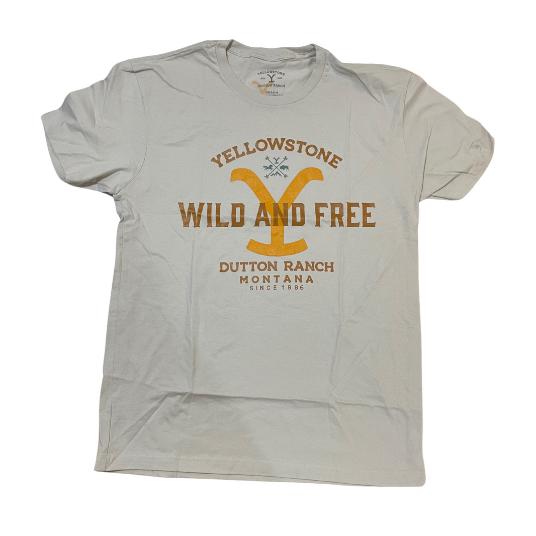 PLAYERA CABALLERO YELLOWSTONE WILD AND FREE