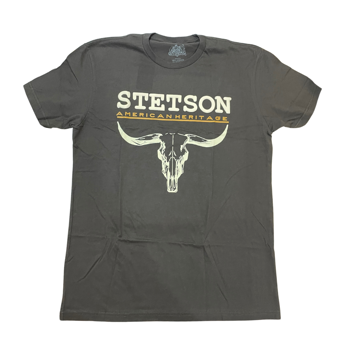 PLAYERA CABALLERO STETSON BROWN HORNS