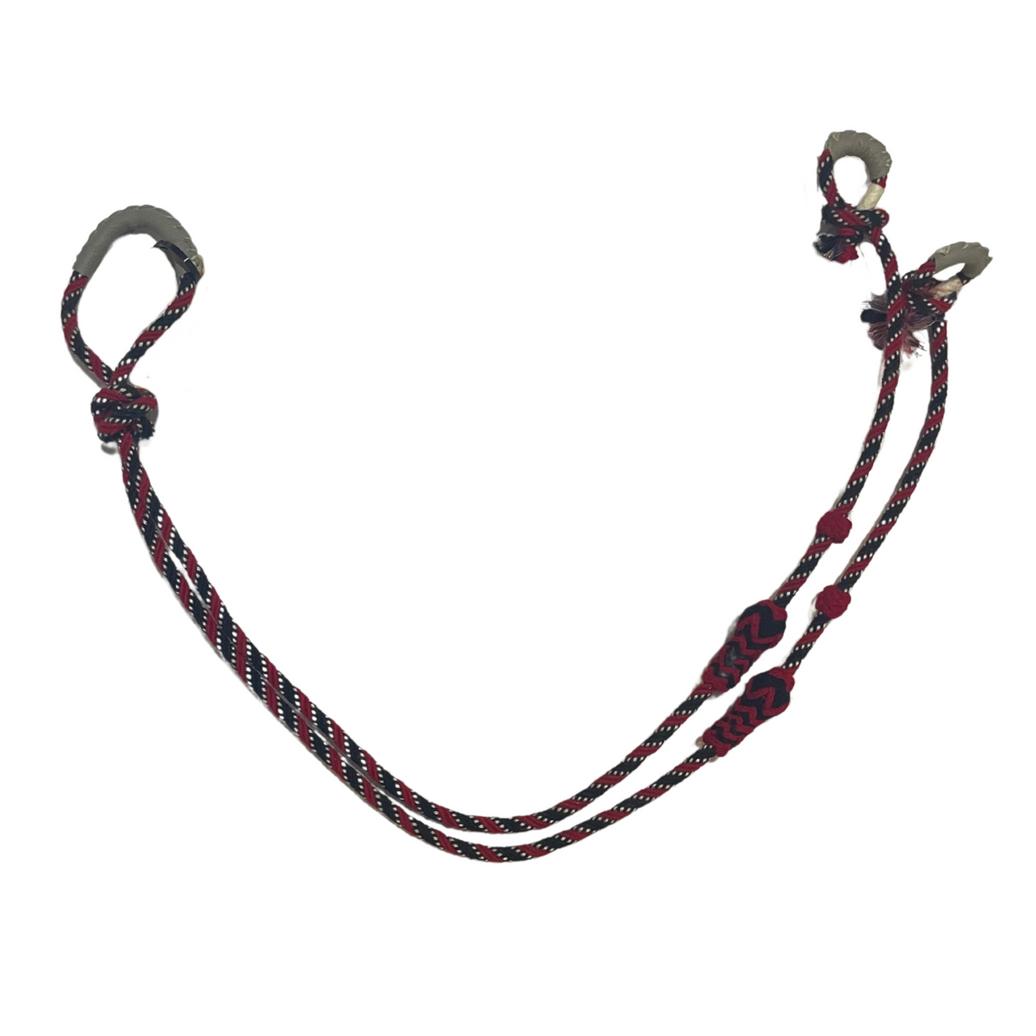 RIENDA ACRILAN SENCILLA NEGRO ROJO