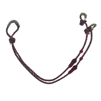 RIENDA ACRILAN SENCILLA NEGRO ROJO