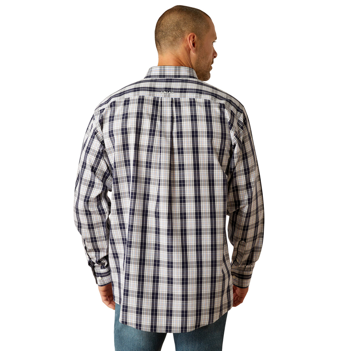 CAMISA CABALLERO ARIAT DARK BLUE