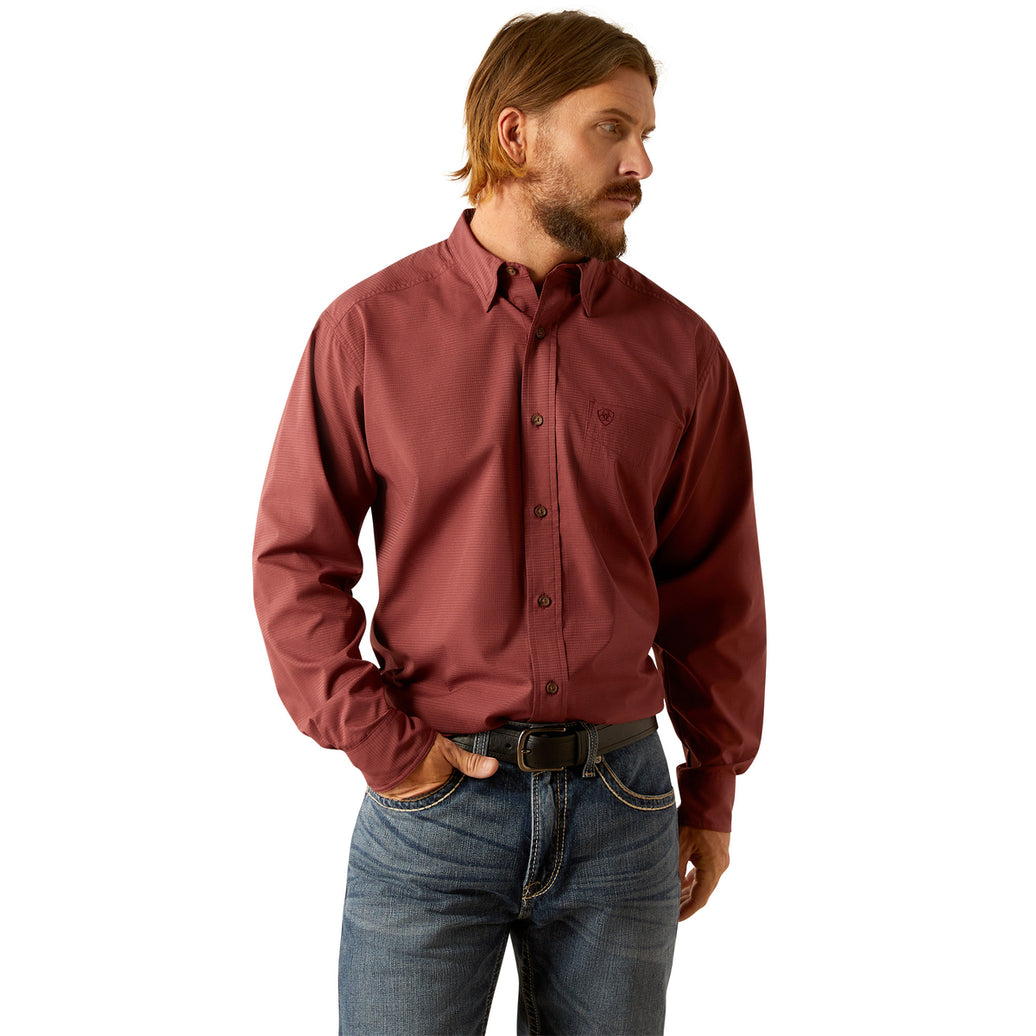 CAMISA CABALLERO ARIAT AIRFLOW MAHOGANY