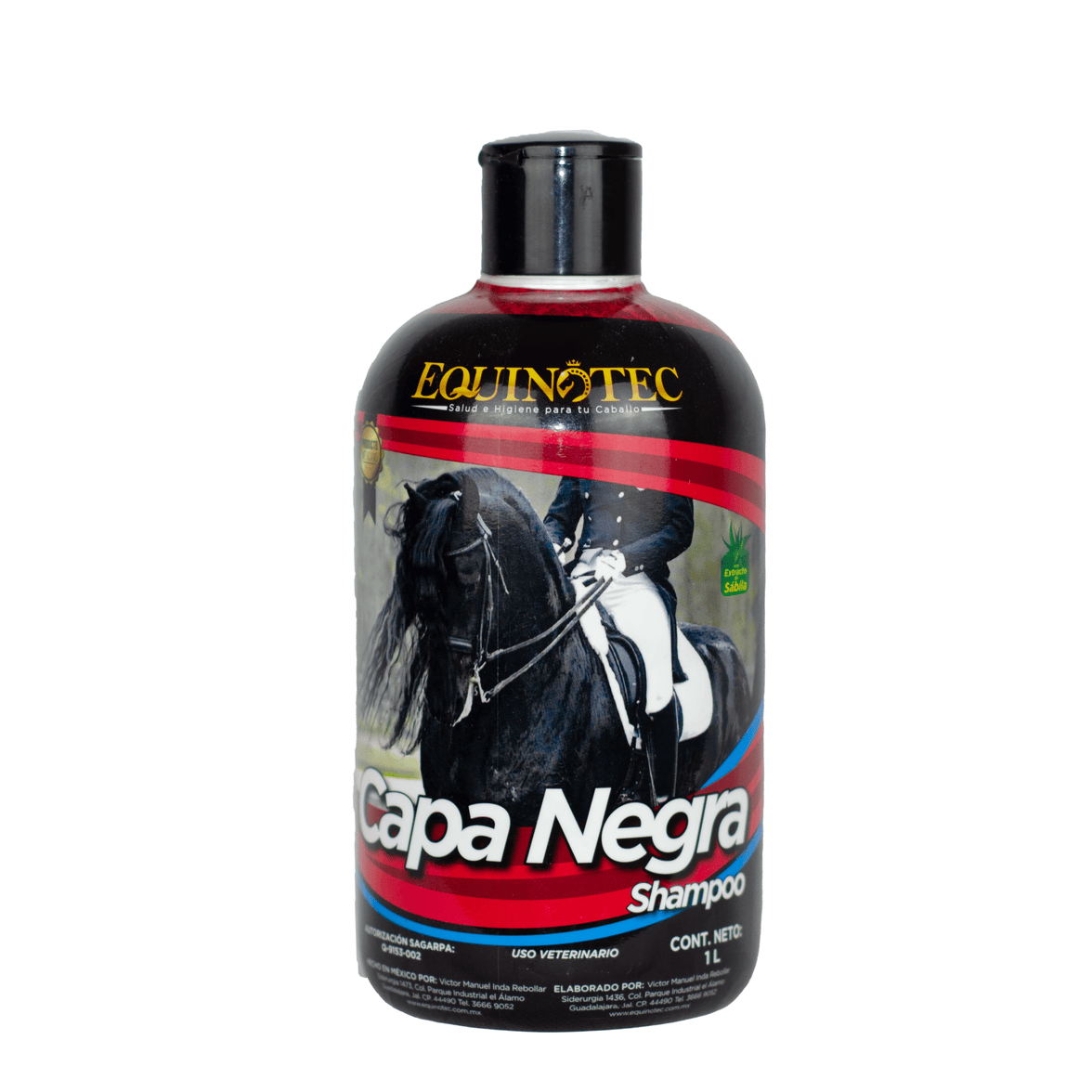 SHAMPOO EQUINOTEC BAÑALO CAPA NEGRA 1LT