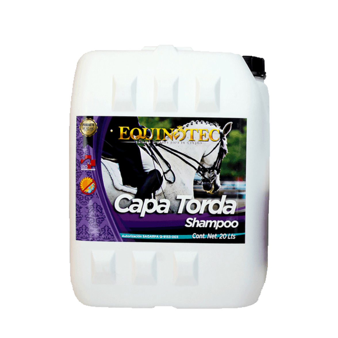 SHAMPOO EQUINOTEC BAÑALO CAPA TORDA 20LT