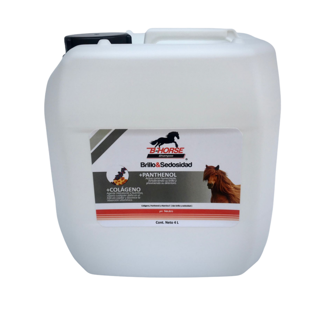 SHAMPOO B-HORSE BRILLO Y SEDOCIDAD 4 LT