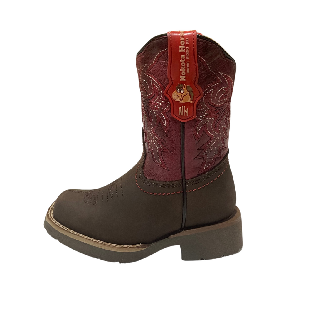 BOTA NIÑO NOKOTA HORSE CRAZY RUBI WINE