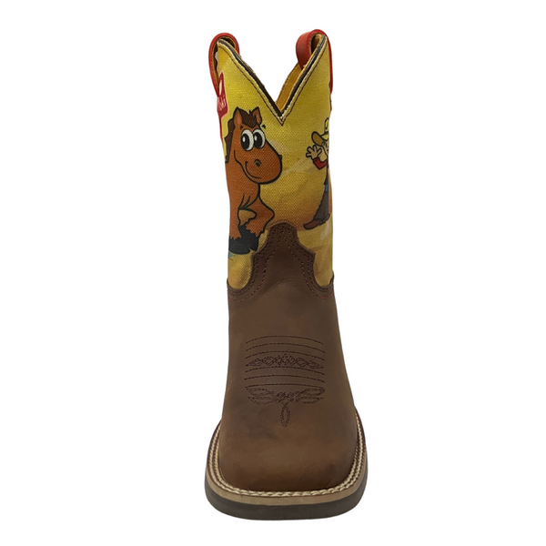 BOTA NIÑO NOKOTA HORSE ROPER CRAZY MIEL LONA