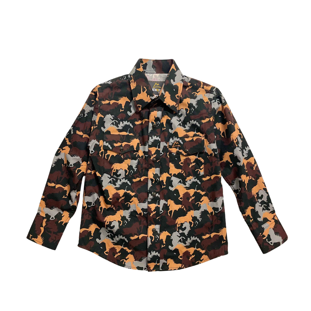 CAMISA NIÑO DENVER ESTAMPADO CABALLOS