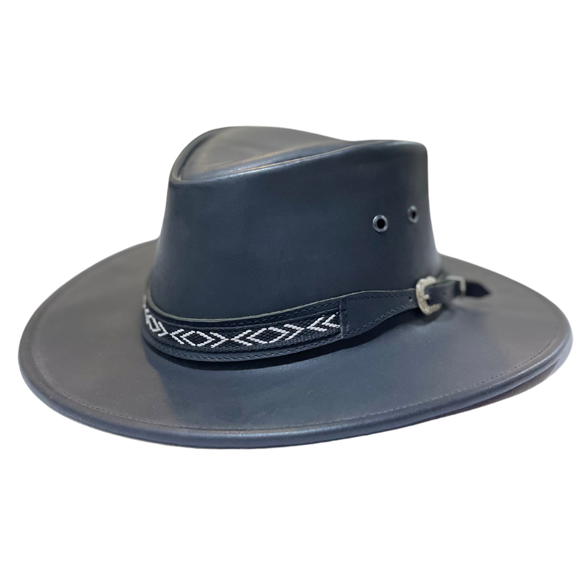 SOMBRERO PIEL NEGRO