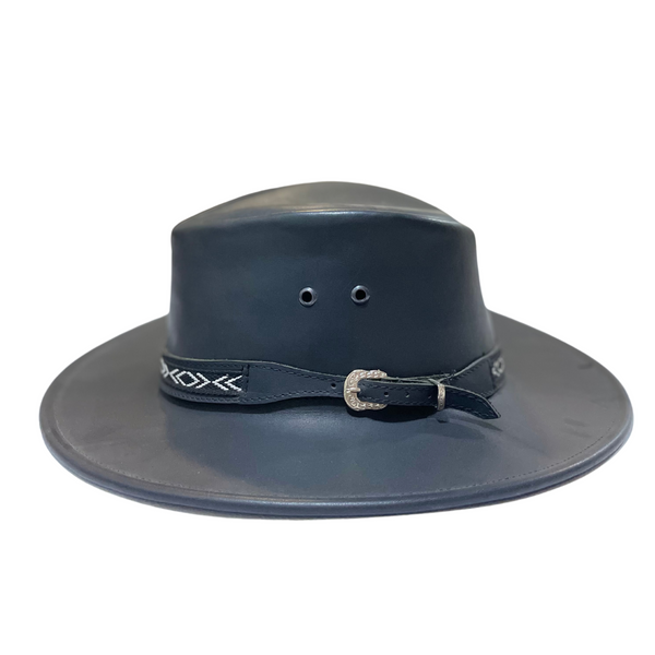 SOMBRERO PIEL NEGRO