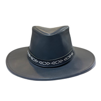 SOMBRERO PIEL NEGRO