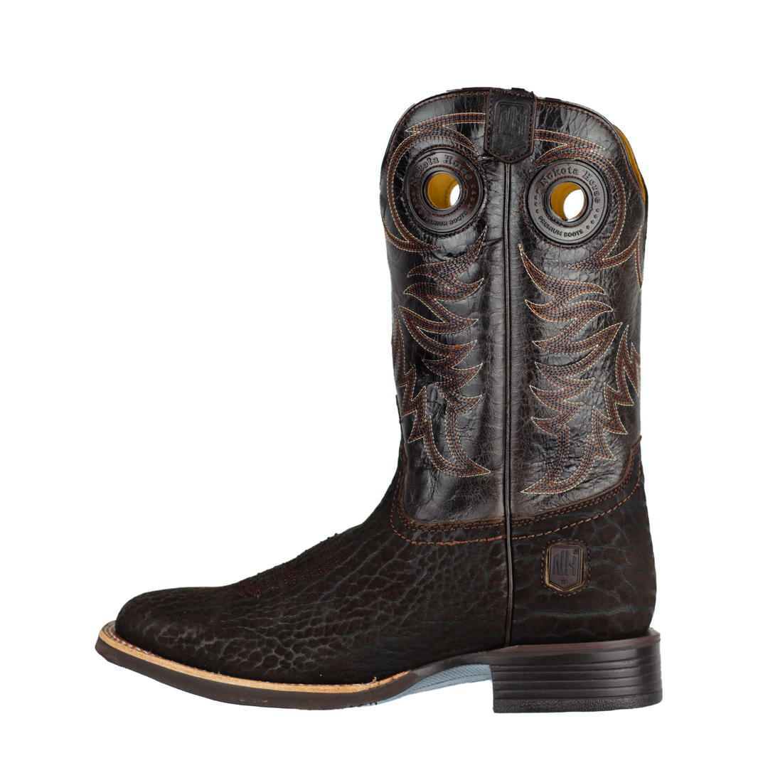BOTA CABALLERO NOKOTA HORSE ROPER CUELLO DE TORO CAFE