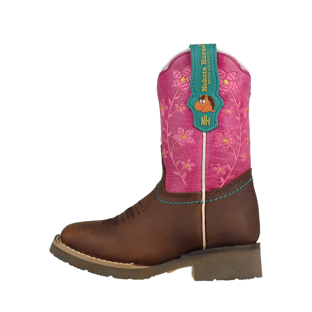 BOTA NIÑA NOKOTA HORSE JESSY 15 RUBI ROSA