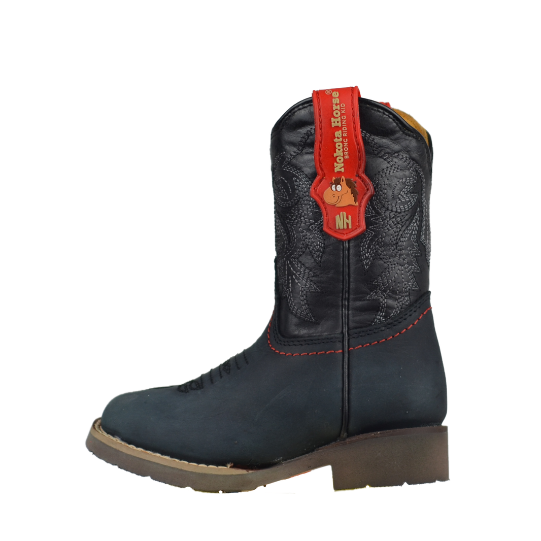 BOTA NIÑO NOKOTA HORSE WOODY 15 RUBI NEGRO