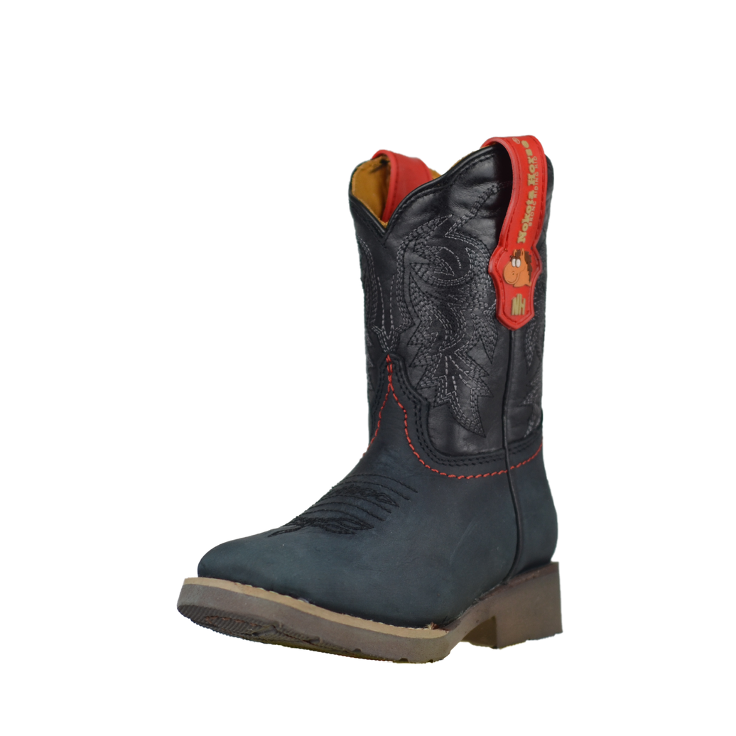 BOTA NIÑO NOKOTA HORSE WOODY 15 RUBI NEGRO