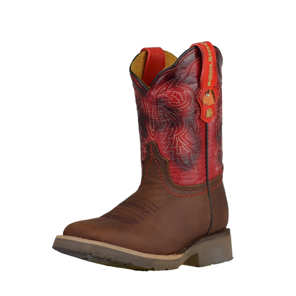 BOTA NIÑO NOKOTA HORSE WOODY 15 RUBI ROJO