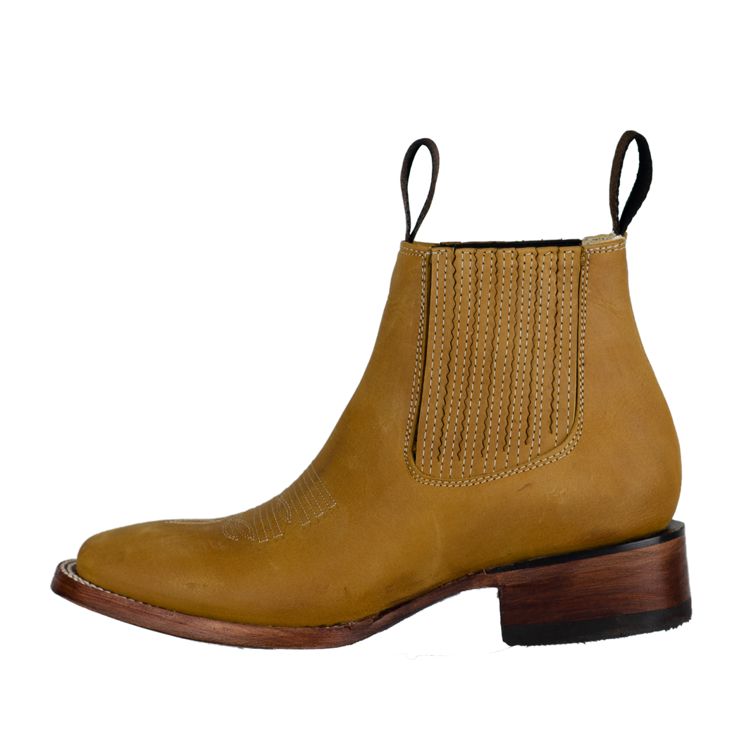 BOTIN CHARRO BULLDOG VAQUETA CRAZY MIEL