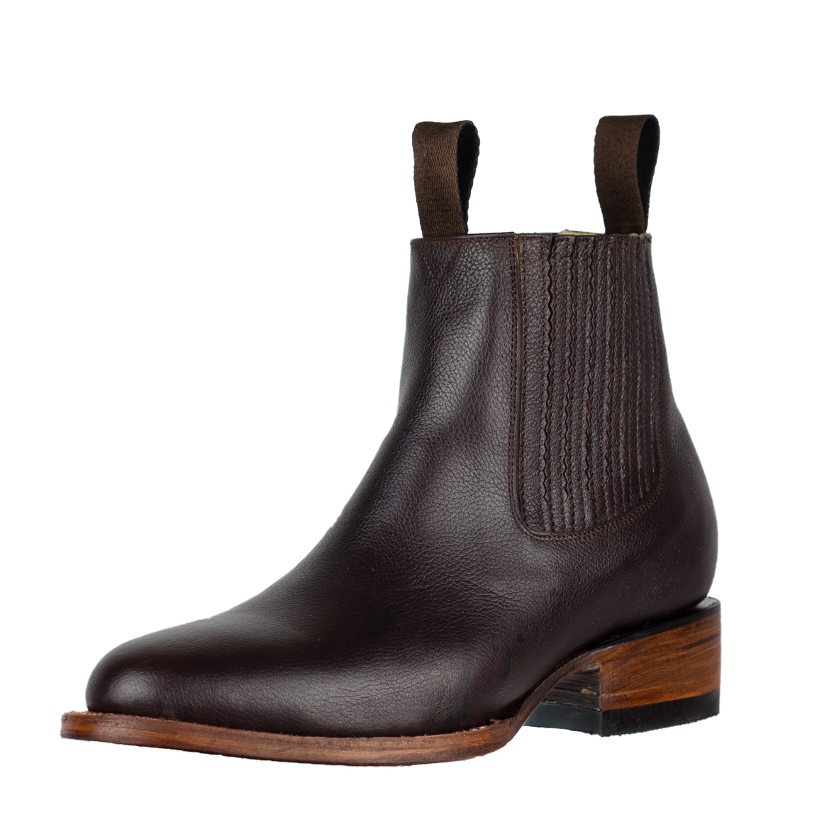 BOTIN CHARRO OVAL VAQUETA PIEL FLOTHER CAFE