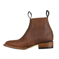 BOTIN CHARRO OVAL VAQUETA CRAZY TANG