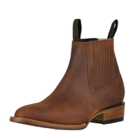 BOTIN CHARRO OVAL VAQUETA CRAZY TANG