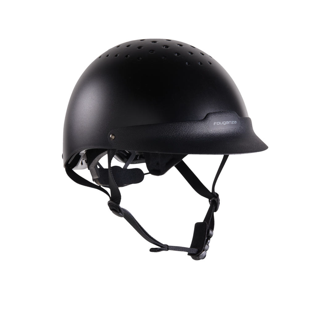 CASCO NIÑO EQUITACION NEGRO