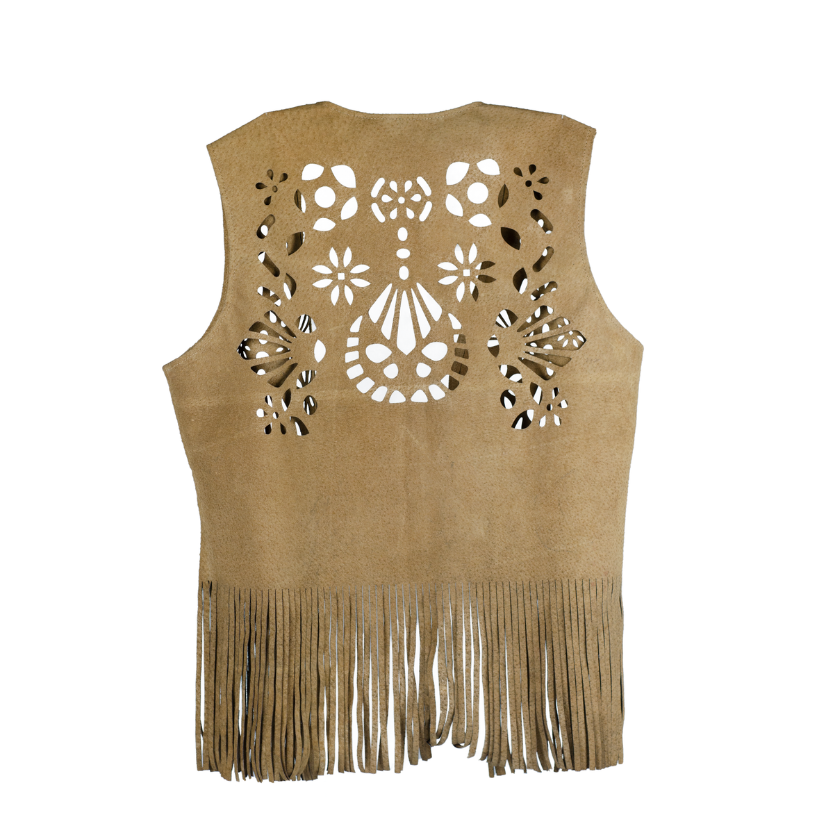 CHALECO DAMA DENVER CON BARBAS CAMEL