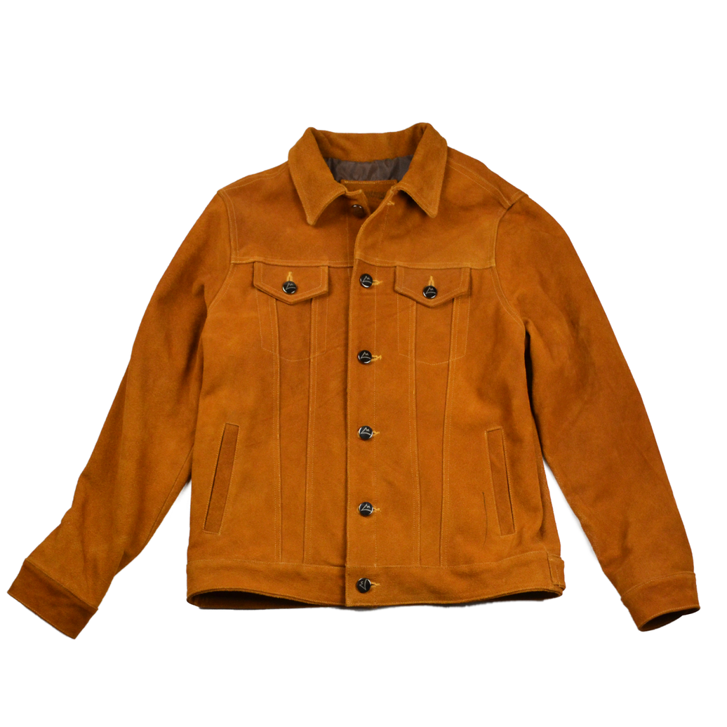 CHAMARRA DENVER CABALLERO PIEL CARNAZA ORO